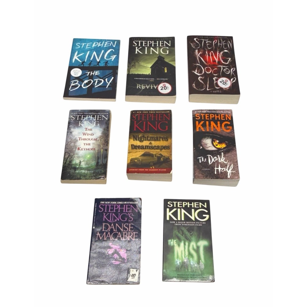Steven King Softcover Books Lot Of 8 - Nightmares & Dreamscapes The Dark Half